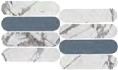 Douglas Jones 195X370 Moods Ovale Invis Grey/Cielo